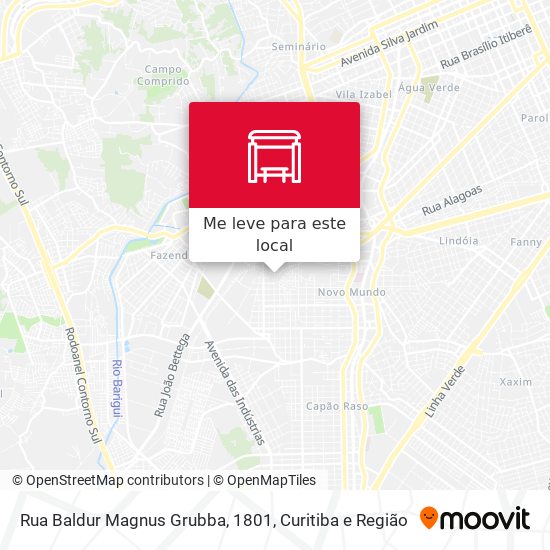 Rua Baldur Magnus Grubba, 1801 mapa