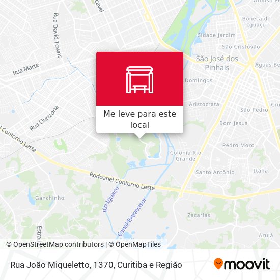 Rua João Miqueletto, 1370 mapa