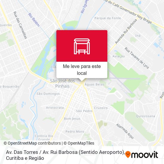 Av. Das Torres / Av. Rui Barbosa (Sentido Aeroporto) mapa