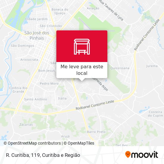 R. Curitiba, 119 mapa