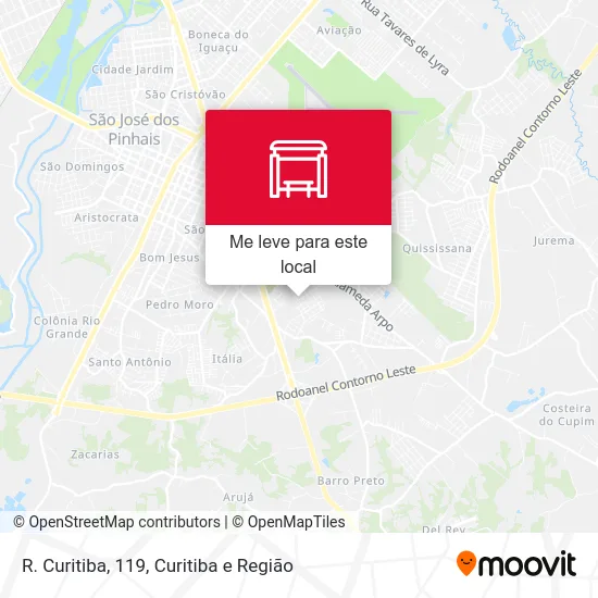 R. Curitiba, 119 mapa