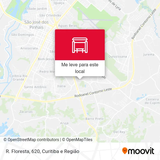 R. Floresta, 620 mapa