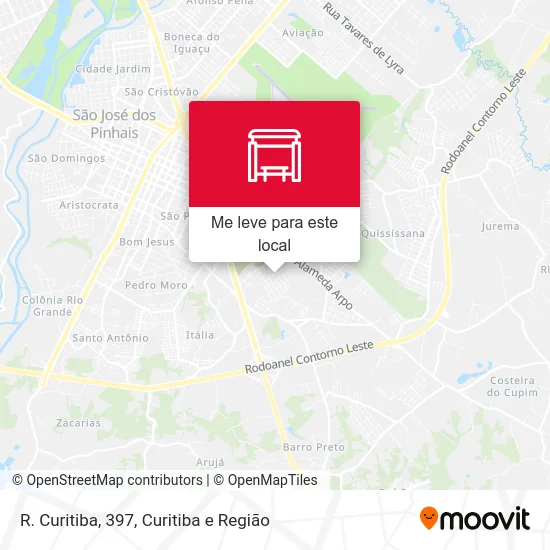 R. Curitiba, 397 mapa