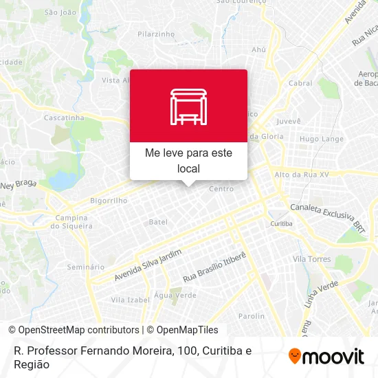 R. Professor Fernando Moreira, 100 mapa