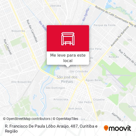 R. Francisco De Paula Lôbo Araújo, 487 mapa