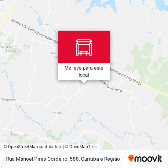 Rua Manoel Pires Cordeiro, 588 mapa