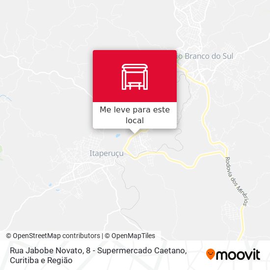 Rua Jabobe Novato, 8 - Supermercado Caetano mapa