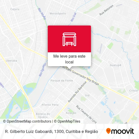 R. Gilberto Luiz Gaboardi, 1300 mapa