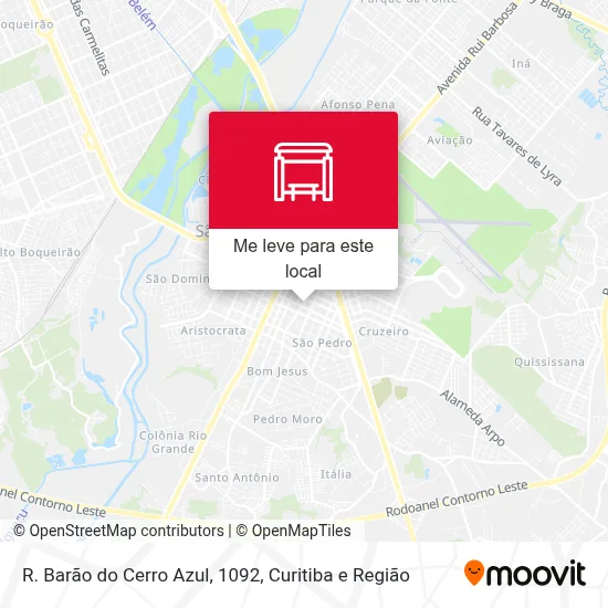 R. Barão do Cerro Azul, 1092 mapa