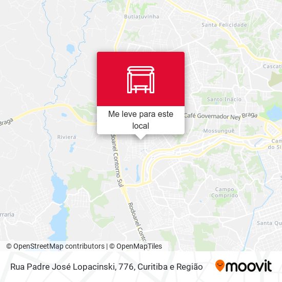 Rua Padre José Lopacinski, 776 mapa