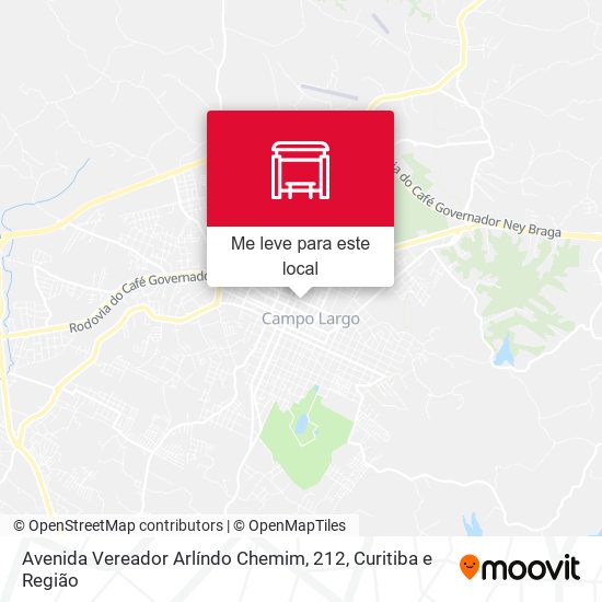 Avenida Vereador Arlíndo Chemim, 212 mapa