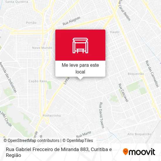 Rua Gabriel Frecceiro de Miranda 883 mapa