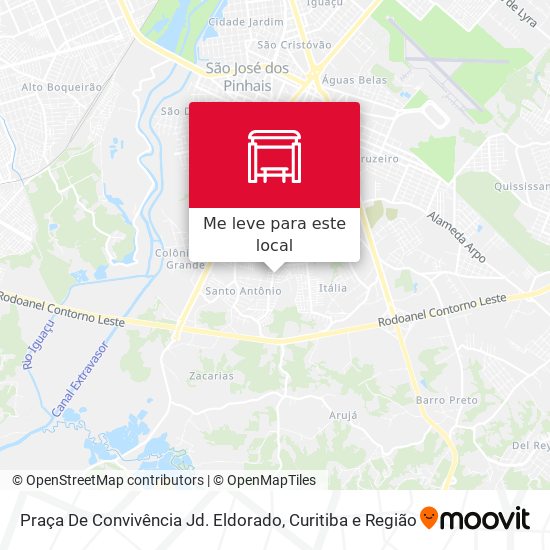 Praça De Convivência Jd. Eldorado mapa