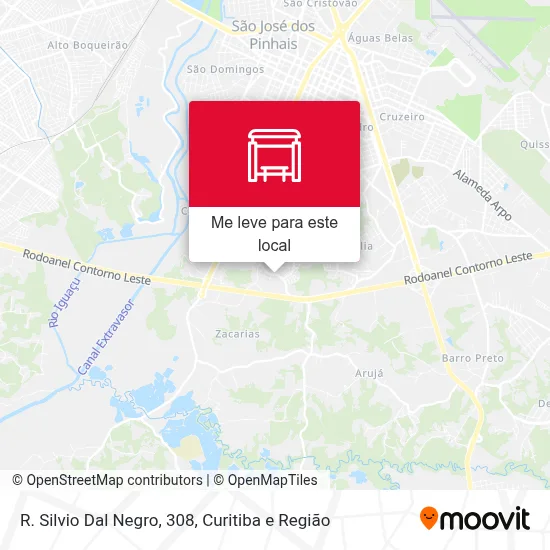 R. Silvio Dal Negro, 308 mapa