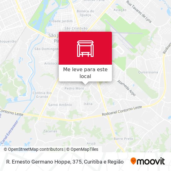 R. Ernesto Germano Hoppe, 375 mapa