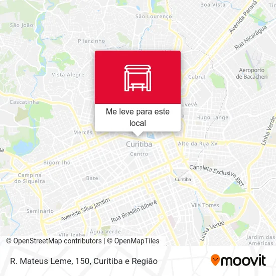 R. Mateus Leme, 150 mapa