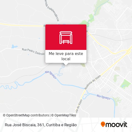 Rua José Biscaia, 361 mapa