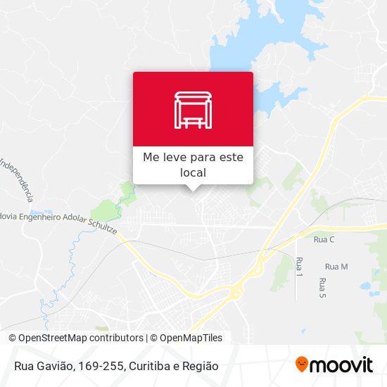 Rua Gavião, 169-255 mapa