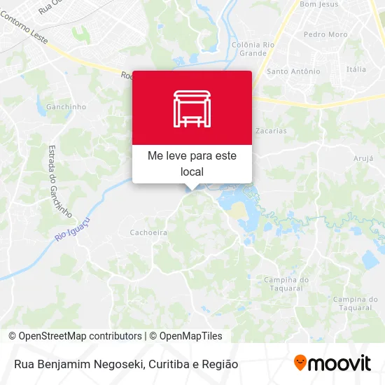 Rua Benjamim Negoseki mapa