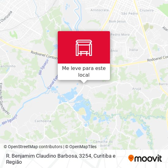 R. Benjamim Claudino Barbosa, 3254 mapa