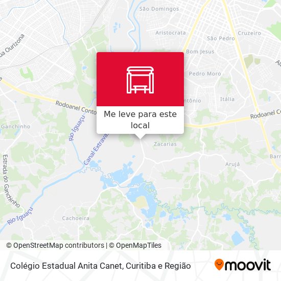 Colégio Estadual Anita Canet mapa