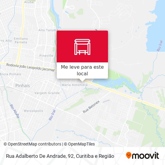 Rua Adalberto De Andrade, 92 mapa