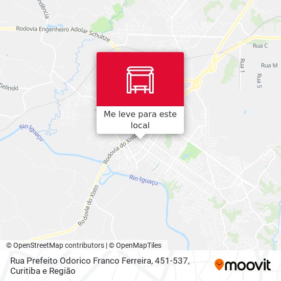 Rua Prefeito Odorico Franco Ferreira, 451-537 mapa