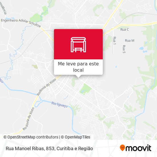 Rua Manoel Ribas, 853 mapa