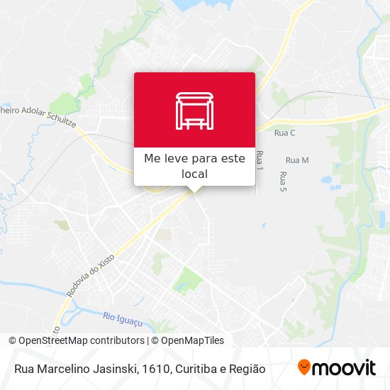 Rua Marcelino Jasinski, 1610 mapa