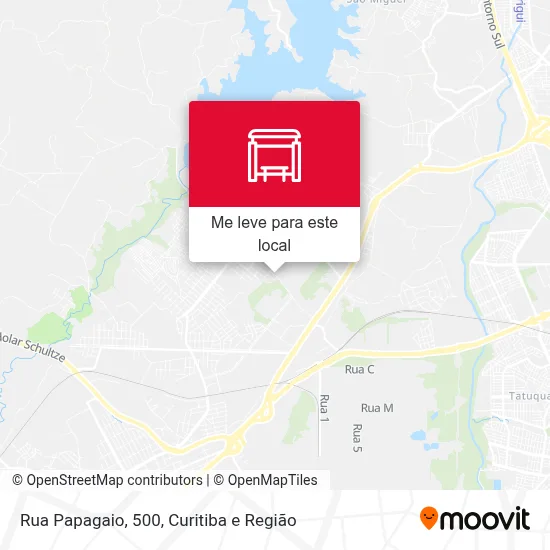 Rua Papagaio, 500 mapa