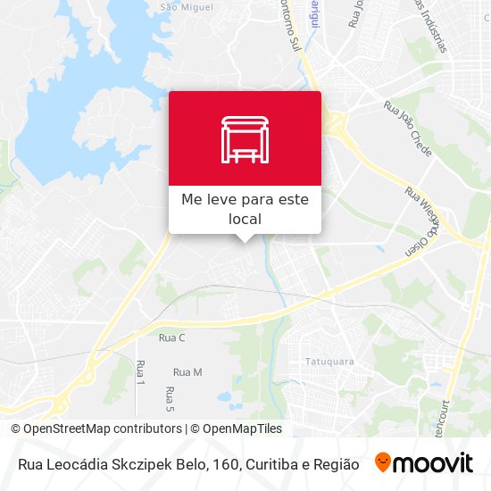 Rua Leocádia Skczipek Belo, 160 mapa