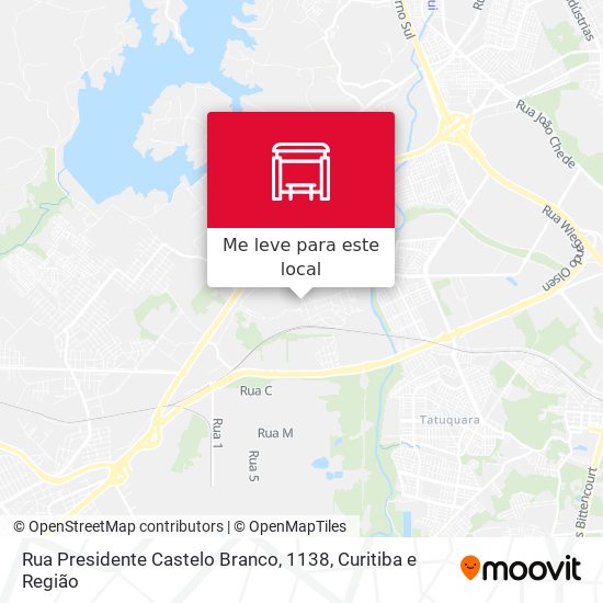 Rua Presidente Castelo Branco, 1138 mapa
