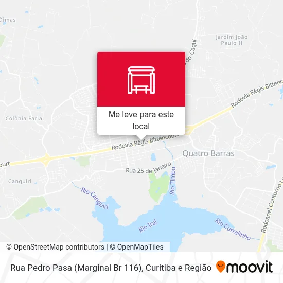 Rua Pedro Pasa (Marginal Br 116) mapa