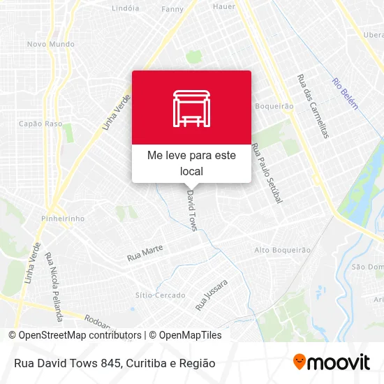 Rua David Tows 845 mapa