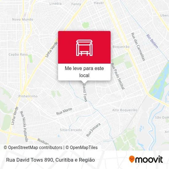 Rua David Tows 890 mapa