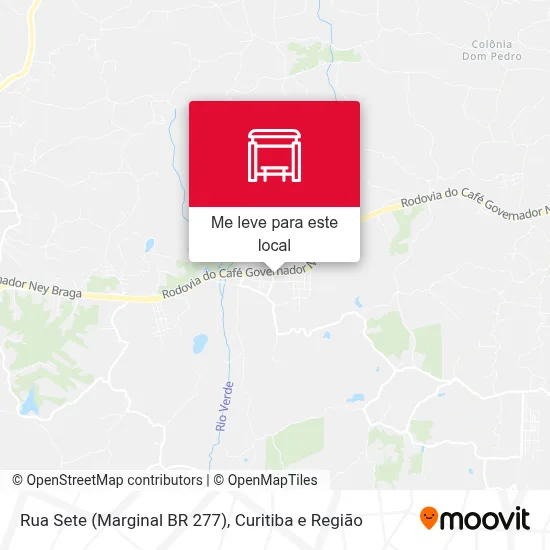 Rua Sete (Marginal BR 277) mapa