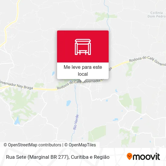 Rua Sete (Marginal BR 277) mapa