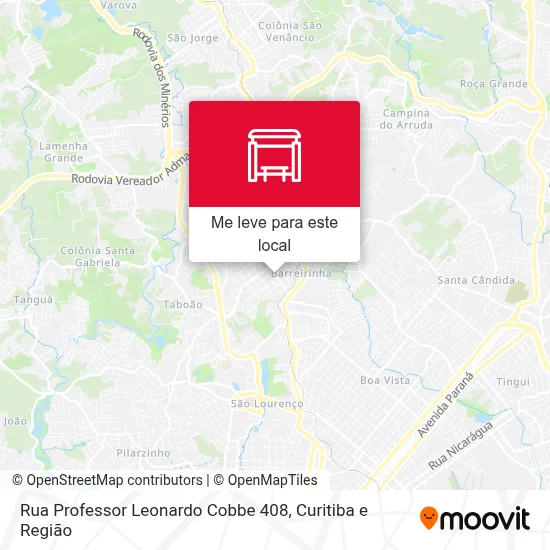 Rua Professor Leonardo Cobbe 408 mapa