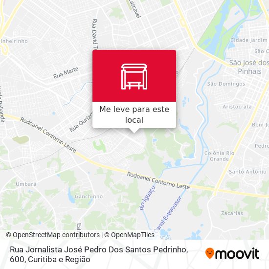 Rua Jornalista José Pedro Dos Santos Pedrinho, 600 mapa