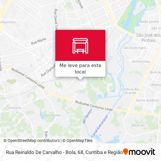 Rua Reinaldo De Carvalho - Bola, 68 mapa