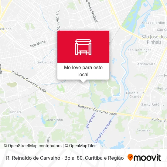 R. Reinaldo de Carvalho - Bola, 80 mapa
