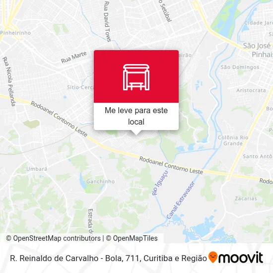 R. Reinaldo de Carvalho - Bola, 711 mapa