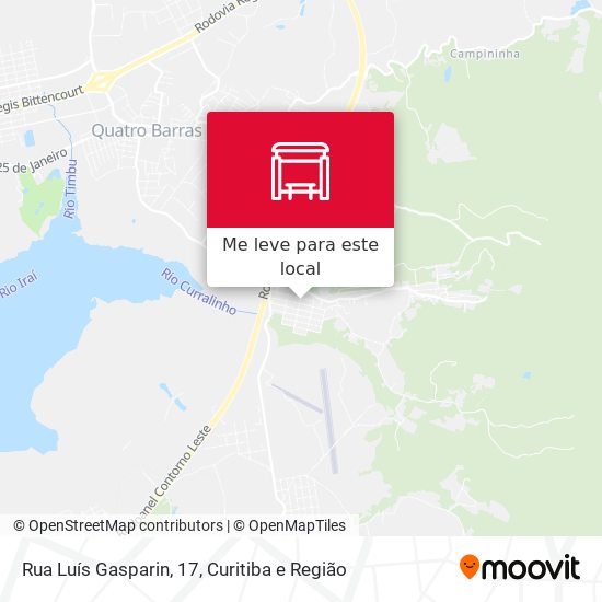 Rua Luís Gasparin, 17 mapa