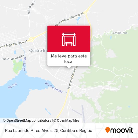 Rua Laurindo Píres Alves, 25 mapa