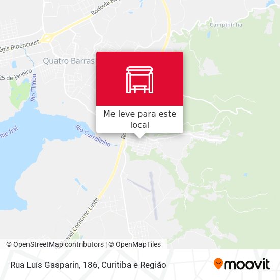 Rua Luís Gasparin, 186 mapa