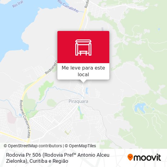 Rodovia Pr 506 (Rodovia Prefº Antonio Alceu Zielonka) mapa