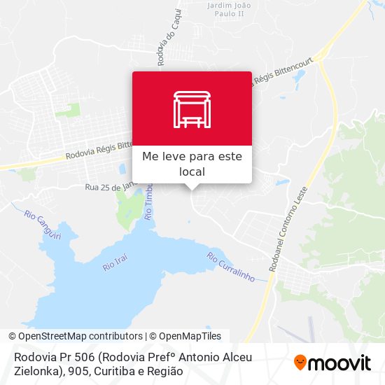 Rodovia Pr 506 (Rodovia Prefº Antonio Alceu Zielonka), 905 mapa
