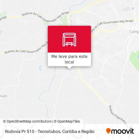 Rodovia Pr 510 - Tecnotubos mapa