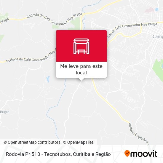 Rodovia Pr 510 - Tecnotubos mapa