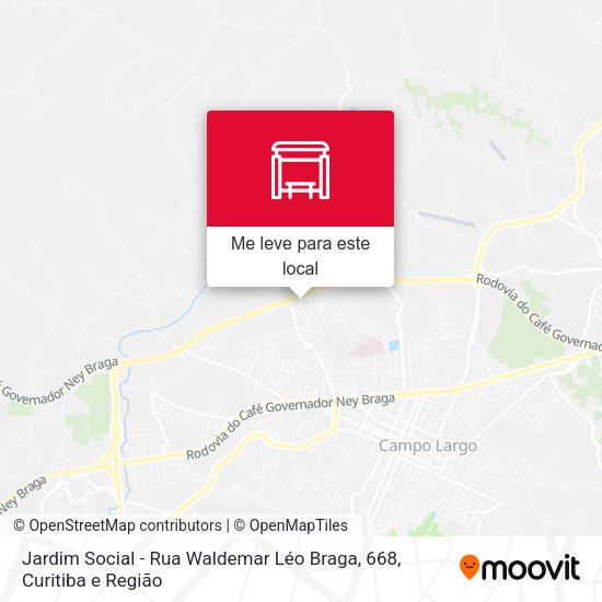 Jardim Social - Rua Waldemar Léo Braga, 668 mapa